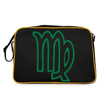 blank astrological sign - Retro Bag - black/gold - Back