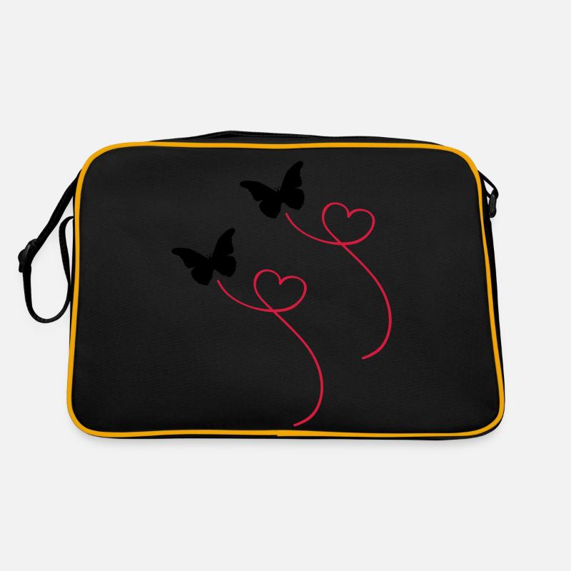 schmetterlinge Retro Tasche