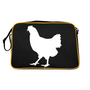 chicken - Retro Bag - black/gold - Back