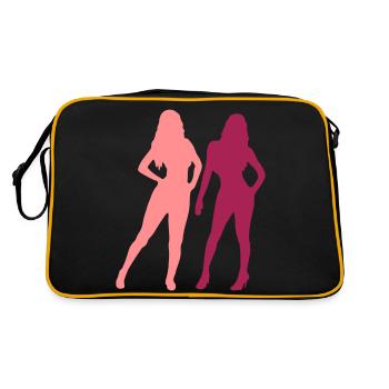 Sexy 2 Femmes - Sac Retro - noir/or - Dos
