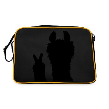 Silhouette No Drama Llama - Retro Bag - black/gold - Back