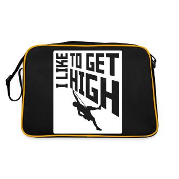 like to get high - Retro Bag - black/gold - Back
