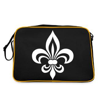fleur de lys - Sac Retro - noir/or - Dos