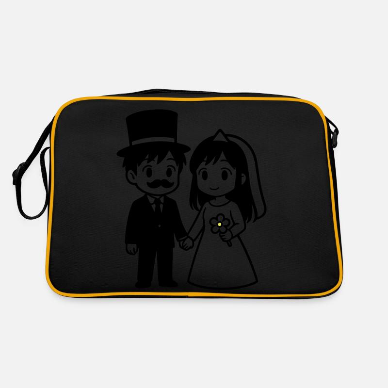 Brautpaar Ehepaar Anime Retro Tasche