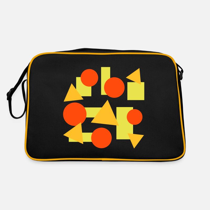 Geometric shapes (squares, circles, triangles) Retro Bag