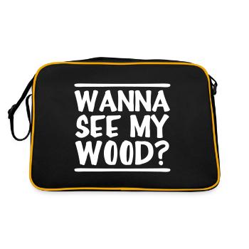 Wanna Lake My Wood - Retro Bag - black/gold - Back