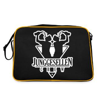 Junggesellen Crew Jga Drinking - Retro Tasche - Schwarz/Gold - Hinten