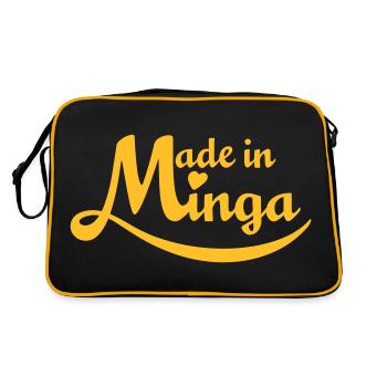Made in Minga - Born in Munich - Retro Bag - black/gold - Back