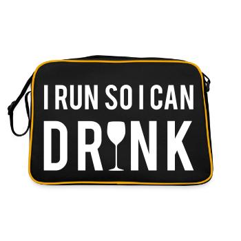 Run - Sac Retro - noir/or - Dos