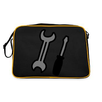 tools - Retro Bag - black/gold - Back