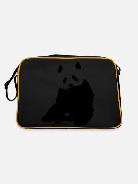 panda 3 - Sac Retro - noir/or - Dos