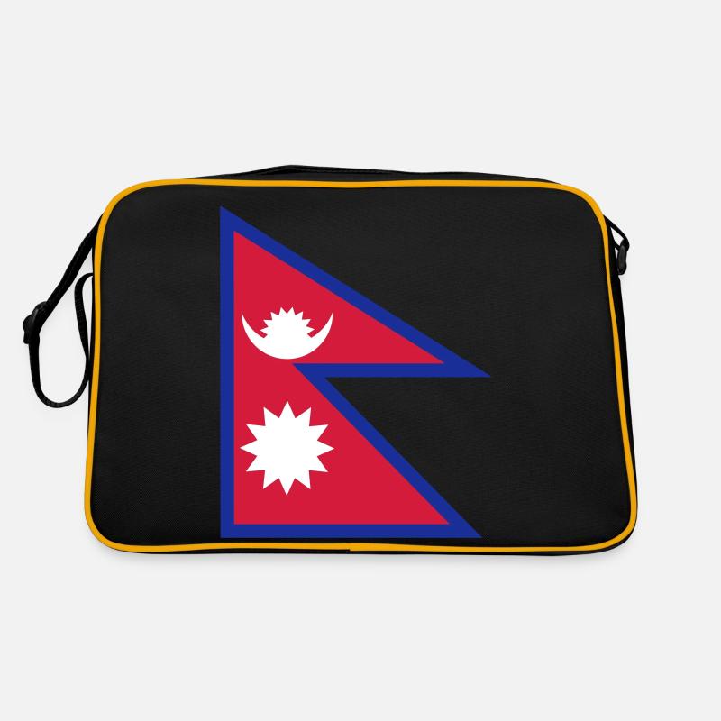 Nepal flag - drapeau népal Sac Retro