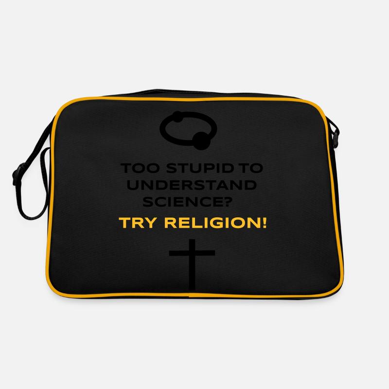 Science vs. Religion Retro Tasche