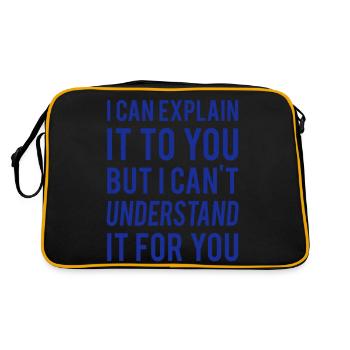 I Can Explain It For You - Retro Bag - black/gold - Back