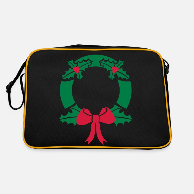 Wreath Christmas Retro Bag