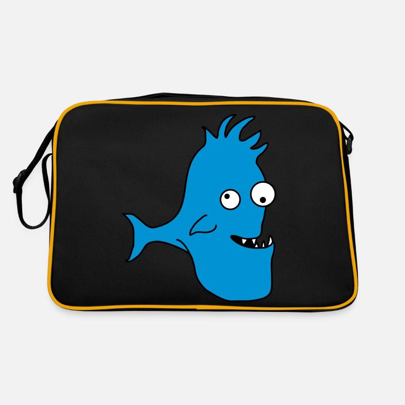 Stupid Crazy Comic Fish Sac Retro