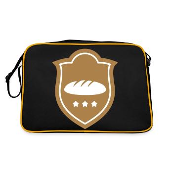 Baker / Bäcker / Boulanger - Retro Bag - black/gold - Back