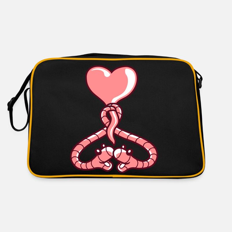Les vers de ballon de coeur Sac Retro