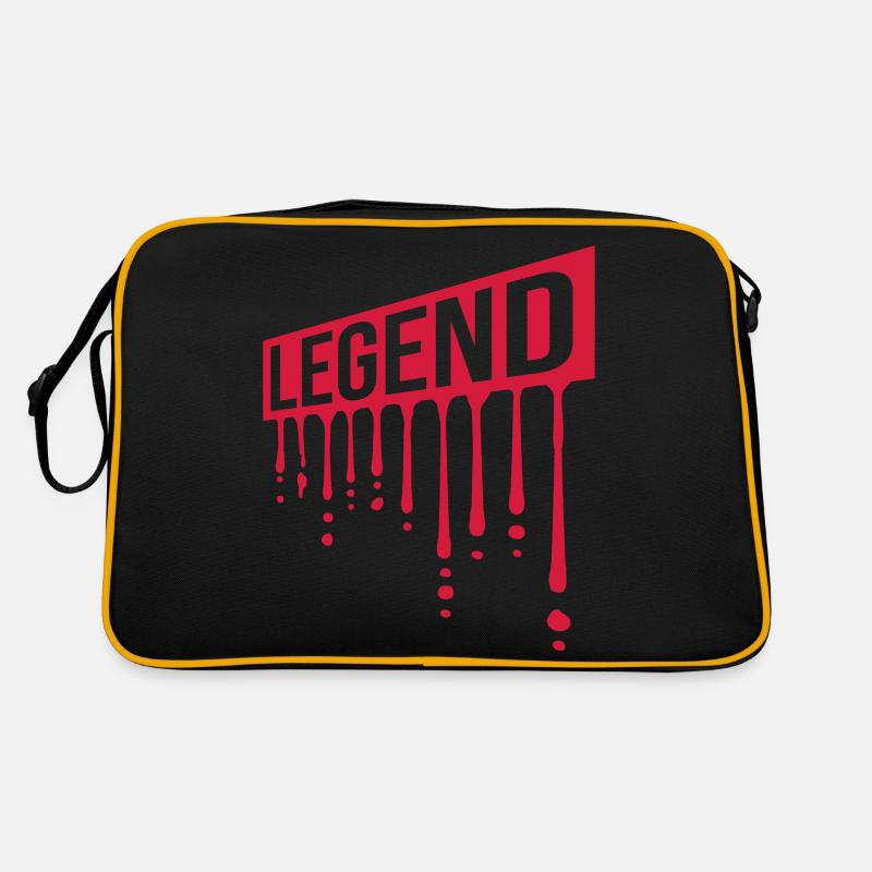 Legend Shield Graffiti Gouttes Sac Retro