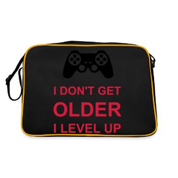 get older level up - Retro Bag - black/gold - Back