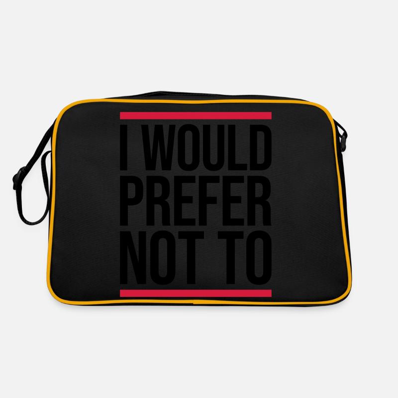 Je préfère ne pas Sac Retro