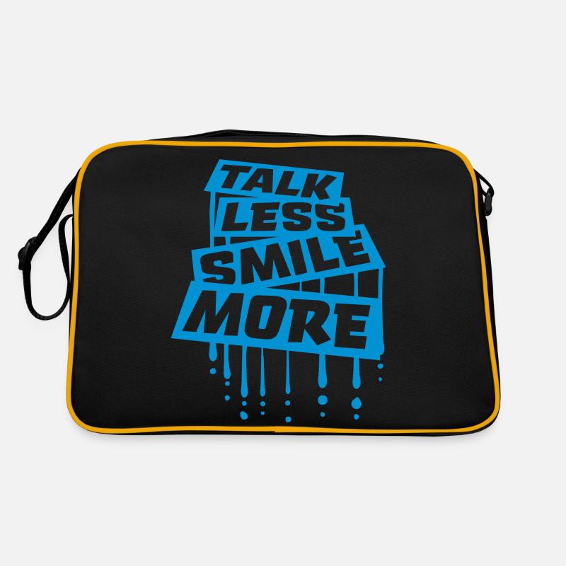 parler moins sourire plus Sac Retro