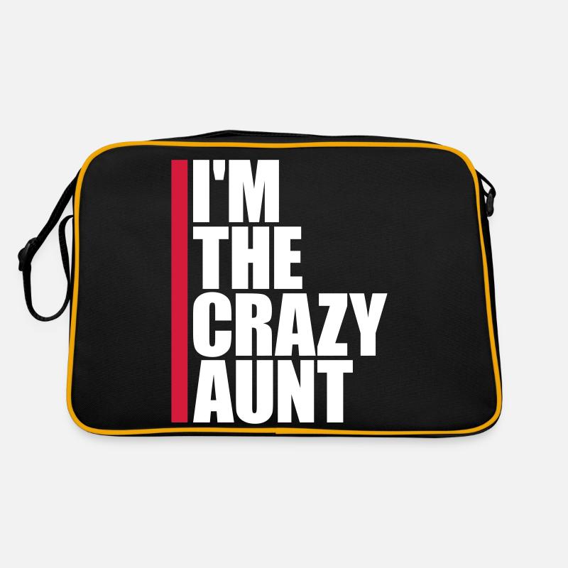 im the crazy aunt Retro Tasche