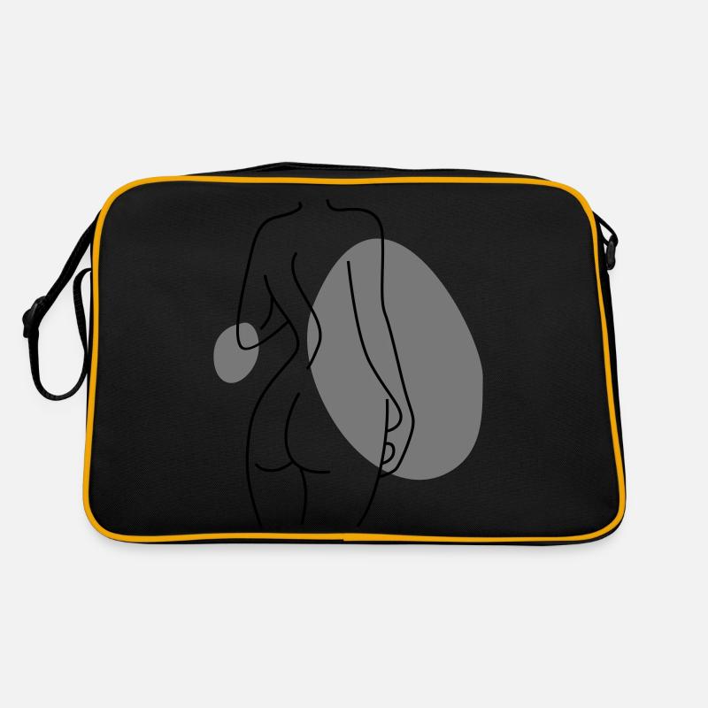 Abstract Design Back Retro Bag