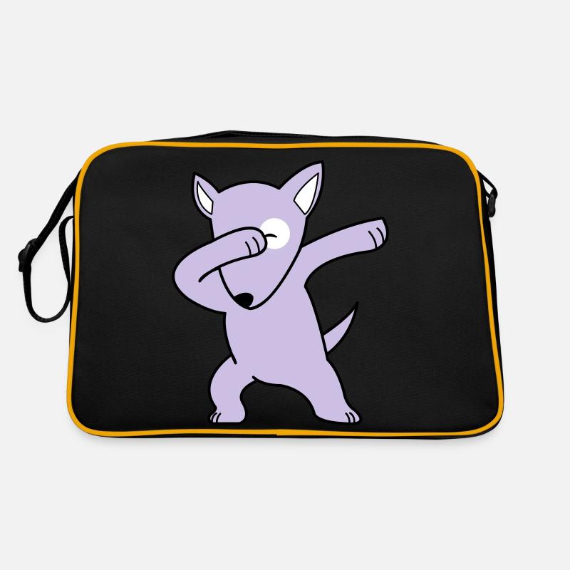 dog dabbing 02 Retro Tasche