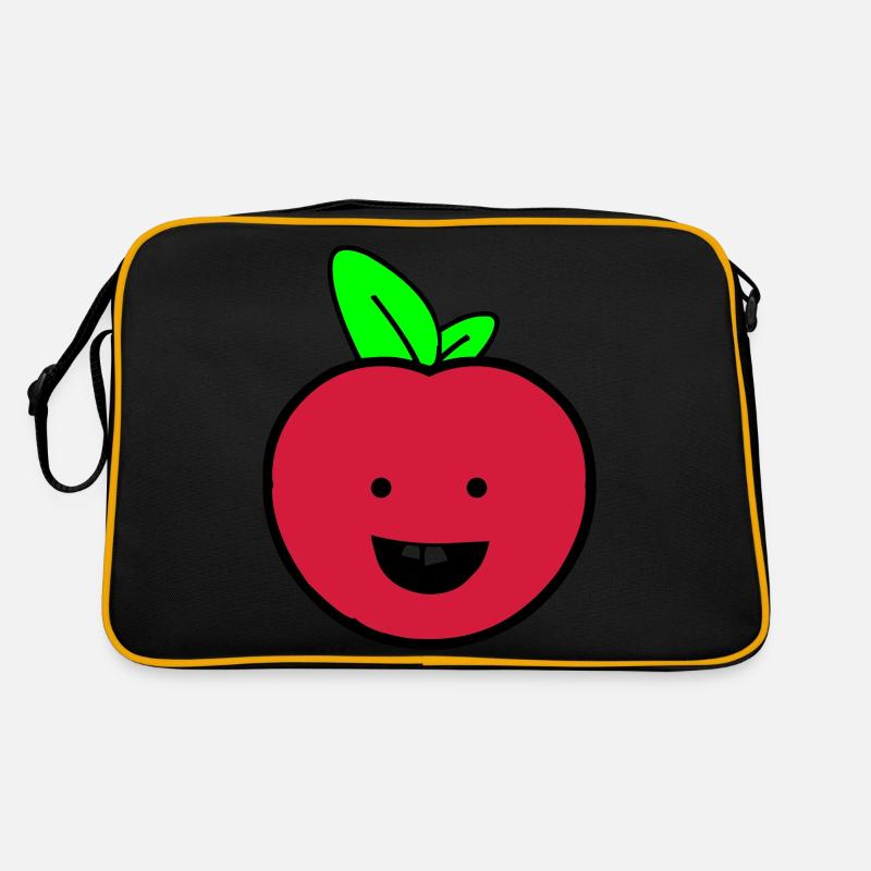 Apfel smile Retro Tasche