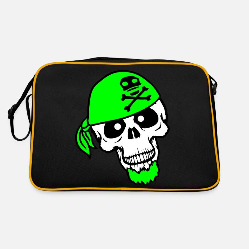 Chapeau de pirate crâne squelette tête de mort Halloween Sac Retro