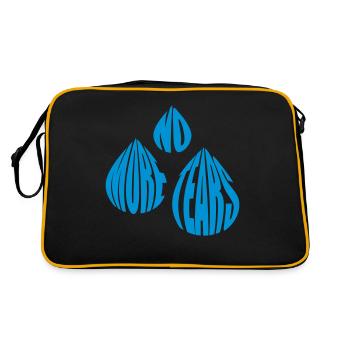 no more tears, no more tears - Retro Bag - black/gold - Back