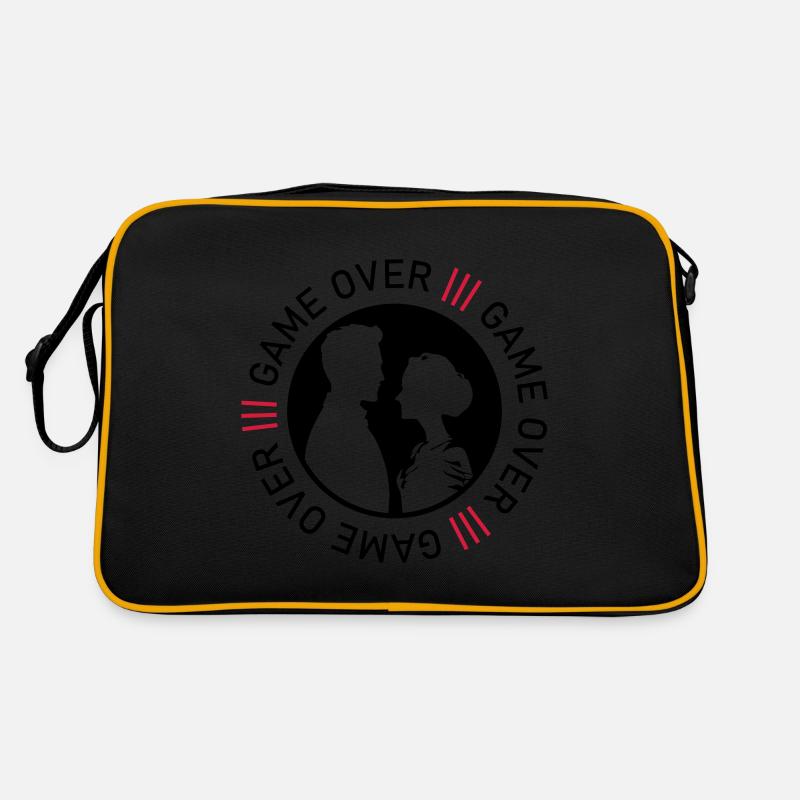 Wedding Couple Game Over Bridal Couple Jga Retro Bag