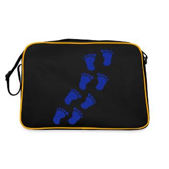 Baby - Retro Tasche - Schwarz/Gold - Hinten