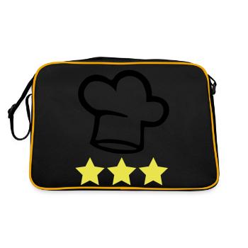 Chef's hat cook 3 stars - Retro Bag - black/gold - Back