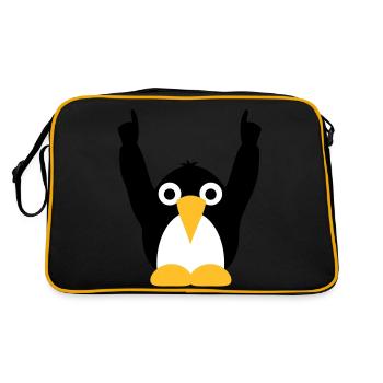 party_pinguine_f3 - Sac Retro - noir/or - Dos