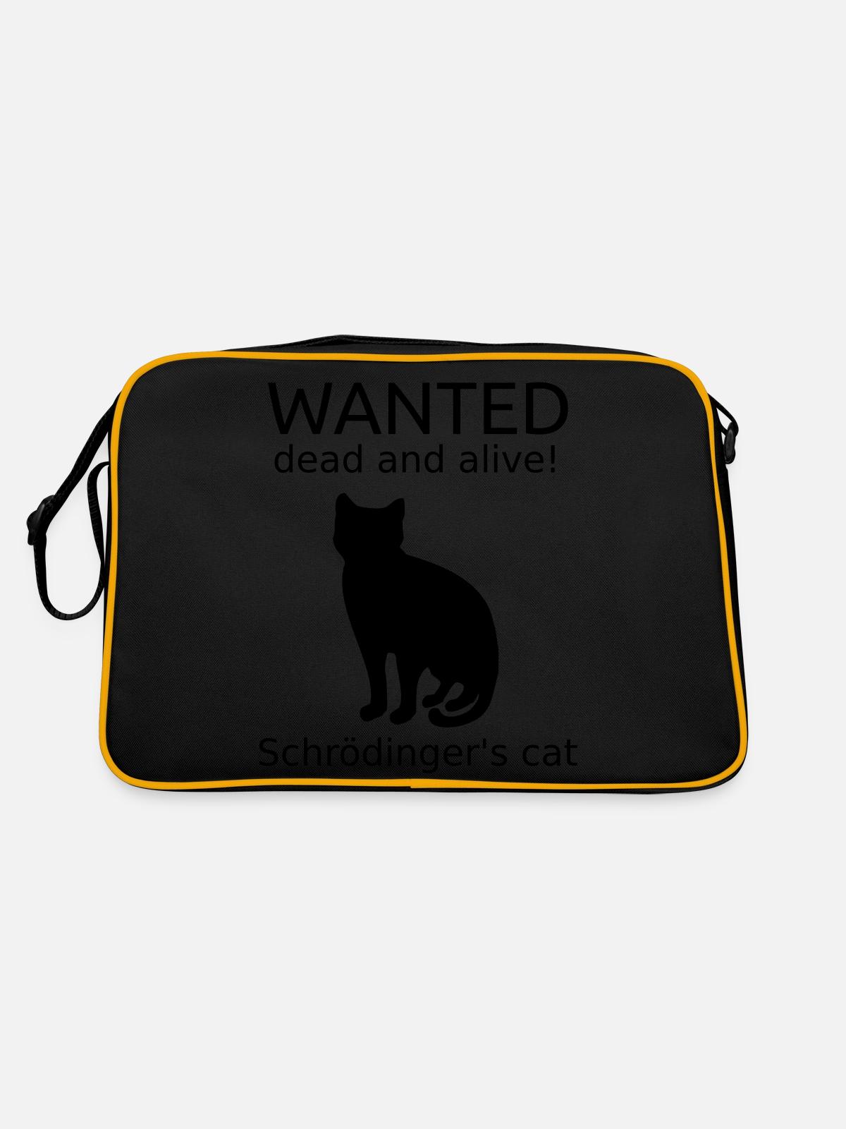 Schrodinger's Cat - Retro Bag - black/gold - Back