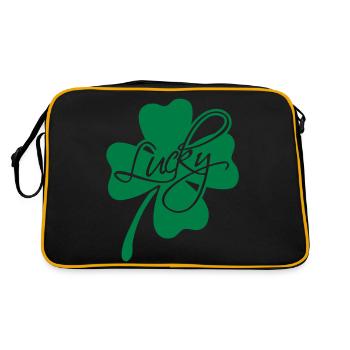 Lucky Shamrock - Sac Retro - noir/or - Dos