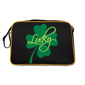 Lucky Shamrock - Sac Retro - noir/or - Dos