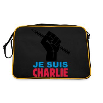 je suis charlie - Sac Retro - noir/or - Dos