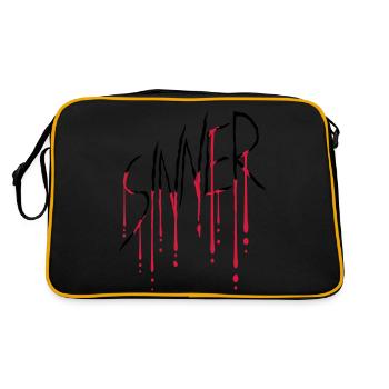 Sinner wound scratch - Retro Bag - black/gold - Back