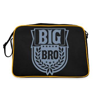 Logo Big Bro Banner - Retro Bag - black/gold - Back