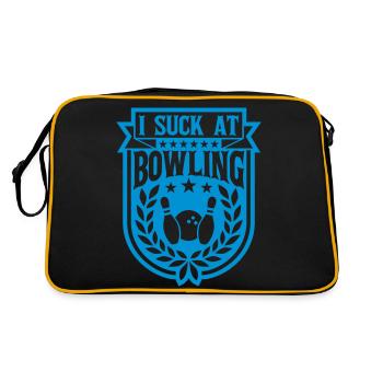 Je suis nul au bowling - Sac Retro - noir/or - Dos