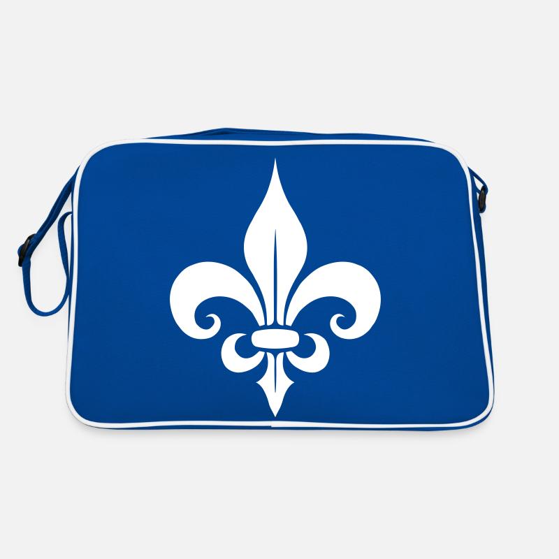 Symbolisches Fleur de Lis-Design Retro Tasche