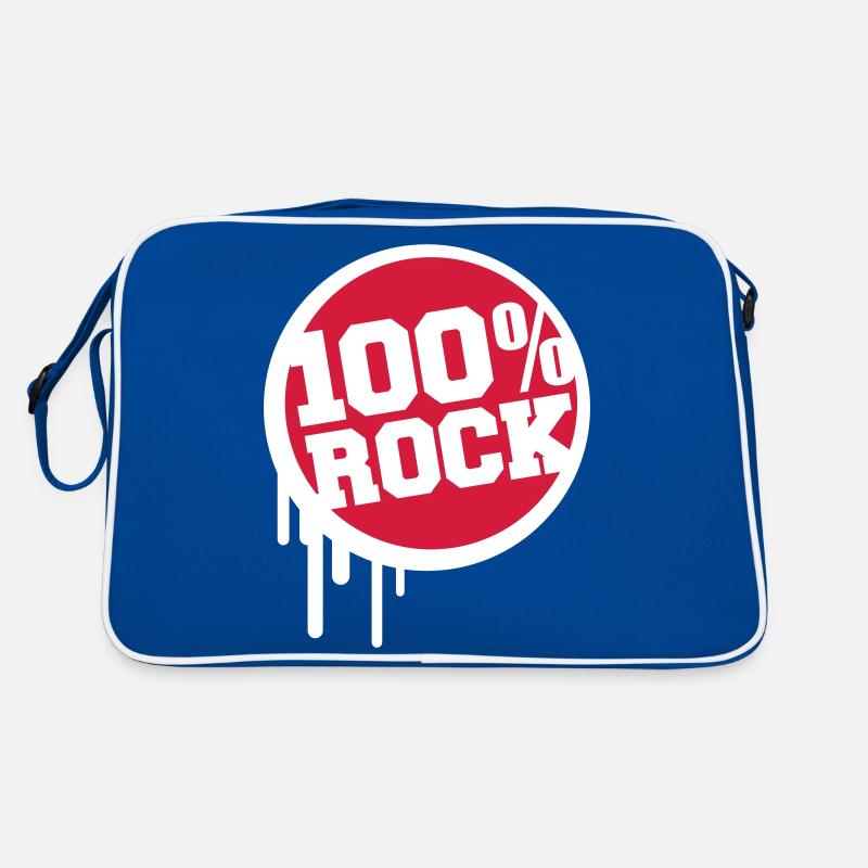 100% Percent Musique Rock Timbre Graffiti Drops Sac Retro