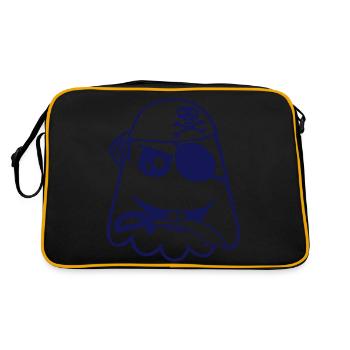 Pirate Fantôme Drôle Mauvais Fantôme Halloween Fun - Sac Retro - noir/or - Dos