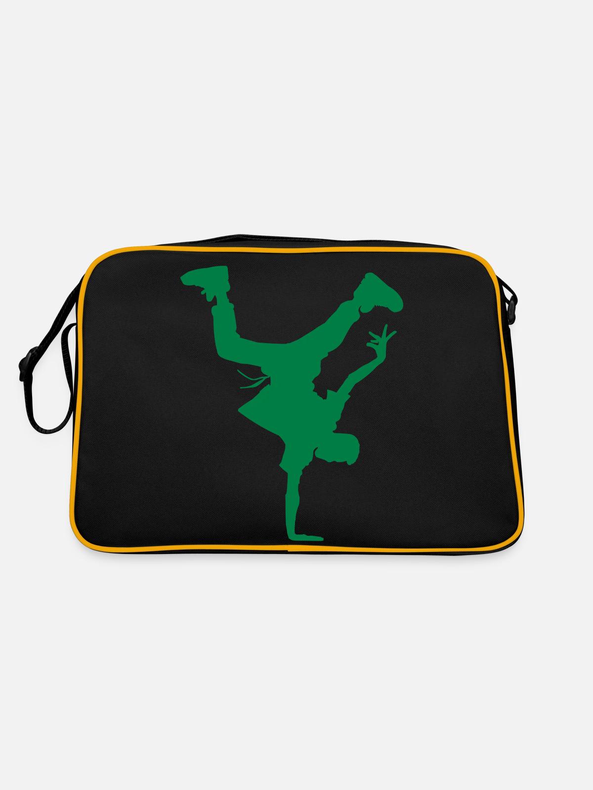 Breakdance - Sac Retro - noir/or - Dos