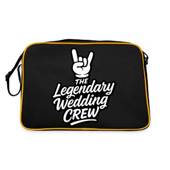 Wedding Crew Wedding Party - Retro Bag - black/gold - Back