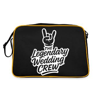 Wedding Crew Wedding Party - Retro Bag - black/gold - Back