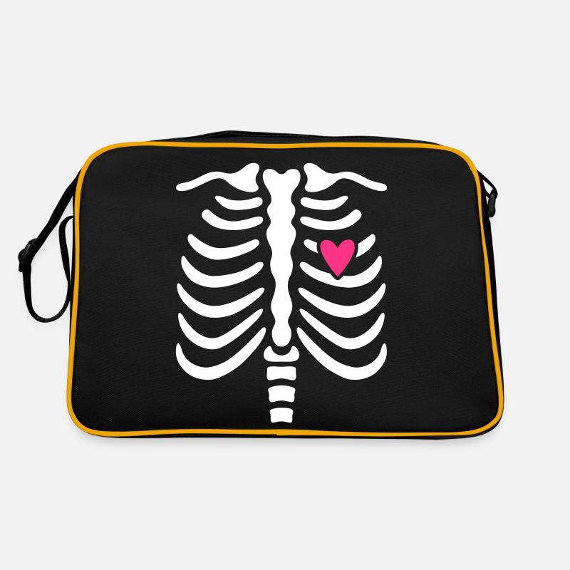 maternity_skeleton_top - Retro Bag - black/gold
